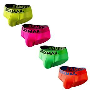 JOCKMAIL 남성 브리프 언더웨어 남성 메쉬 통기성 삼각형 언더웨어 제품 순수 편안한 호흡 땀 소프트 캐주얼 언더웨어 4팩
