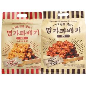 명가꽈배기 흑당맛 & 참깨맛, 2개, 500g