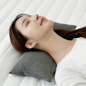 집앤콕 거북목 일자목 낮잠 경추베개, 비즈폼 냉감그레이, 1개