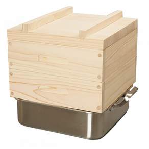 BOUMBI 편백 2단 찜기( 29x29x9cmx2단) 스텐 물솥포함, 1세트, 편백찜기 2단,+분리형물솥, 5.8L