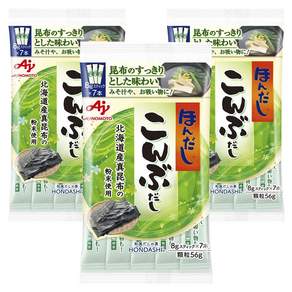 아지노모토 혼다시 다시마 육수 스틱 7개입, 56g, 3개