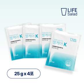 체험팩 웰케어 K 신장질환자용 비투석 환자 영양 간식, 4개, 25g