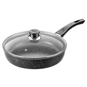 클레버 맥반석 코팅 논스틱 플랫 프라이팬, 1개, 28cm
