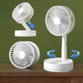 YITUMU BLDC 무소음 3D 자동회전 접이식 탁상선풍기/차박 사무실 캠핑