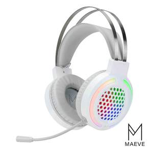 통풍잘되는 초경량 게이밍 헤드셋 USB 마이크 LED 메이브 M1
