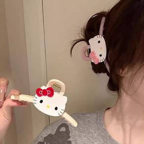 투니스 여성 귀여운 고양이 헤어핀 2개입