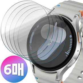 BULKON 3+3 갤럭시 워치 7 40mm 44mm 고투명 국산 PET 액정 보호 필름, 6개입