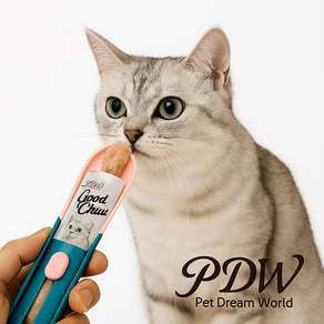 고양이 츄르 스푼 짜개 숟가락 반려묘, 1개, 블루