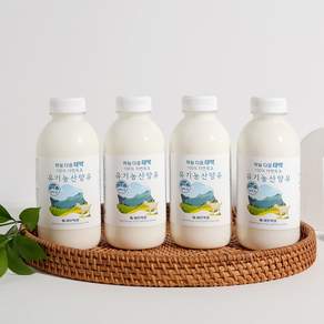 하늘다음 태백 유기농 산양유 500ml/산양유단백질 산양유100%, 500ml, 4개
