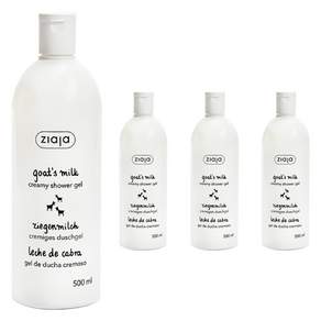 지아자 산양유 크리미 샤워 젤, 4개, 500ml