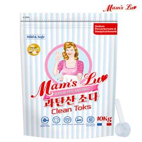 맘스럽 클린톡스 10kg 과탄산소다 초강력 부스터 특대용량 표백제 세탁세제 산소계표백제 얼룩제거 탈취인증 1등급 제품입니다 세스퀴소다 첨가, 1개