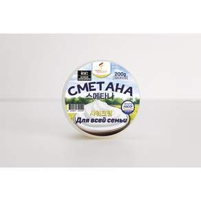 러시아식 사워크림 스메타나 smetana, 1개, 450g