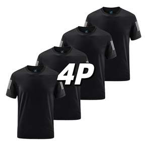 남자 기능성 반팔티셔츠 스판 쿨티 4P 티셔츠 남녀공용 여름용 tanlz-119