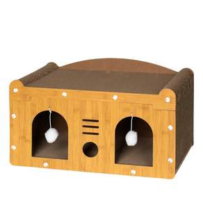 미란다 고양이 스크래처 쇼파형 2구 숨숨집, 1개