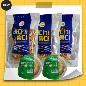 바사삭 구운먹태 50g + 소스30g 오븐먹태 구운황태 업소용먹태 바삭한먹태 주전부리 먹태스넥, 3개