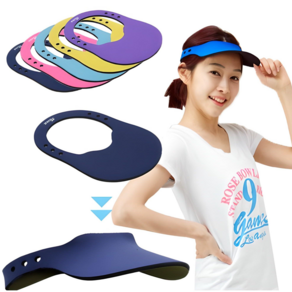 매직캡 썬캡 썬바이져, 핑크스카이블루, 1개