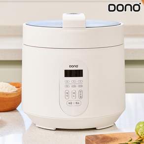 도노 미니 전기 압력 밥솥 3L DN-033, 화이트