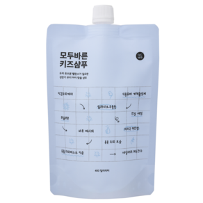 모두바른 키즈 샴푸 리필팩, 1개, 400ml
