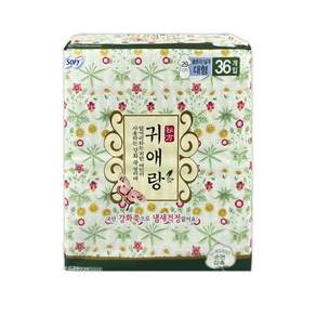 쏘피 귀애랑 생리대 대형 36P, 36개입, 1개