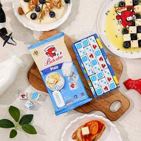래핑카우 벨큐브 치즈 플레인 24큐브 3개 (총 72큐브), 125g