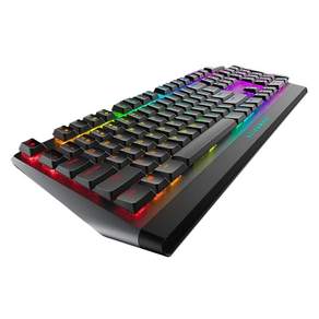 델 에일리언웨어 RGB 기계식 게이밍 키보드, 블랙, 체리 mx숏적축, 제조사축