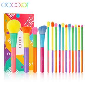 Docolor 메이크업 브러쉬 15종 세트 혼합 색상 1세트, 1개, N1507