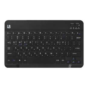 UB BK1 휴대용 무선 블루투스 키보드 슬림형, 블랙 미디움, UB-BK1