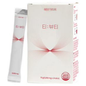 티뷰티 카페인없는 제로 칼로리 호박 팥 히비스커스 아르기닌 유산균 홍삼 차 14스틱, 1개, 14회분