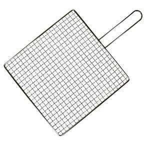 갑도리 석도리 스텐 손잡이 단면 양면 사각석쇠 스텐레스 가정용 업소용 캠핑용, 1개