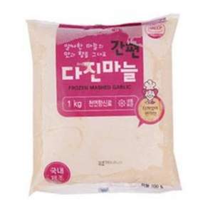 푸르젠 [HACCP인증] 국내가공 냉동 다진마늘, 1kg, 2개