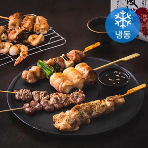 명품조선 모듬꼬치 8꼬치 380g + 소스 50g 세트 (냉동), 1세트