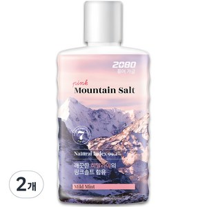 2080 퓨어 핑크솔트 가글 구강청결제, 750ml, 2개