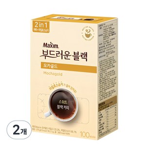 맥심 모카골드 부드러운 블랙 커피믹스, 2.7g, 100개입, 2개