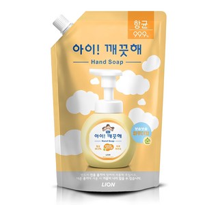 아이깨끗해 항균 폼 핸드솝 순 보송보송 파우더향 리필, 600ml, 1개