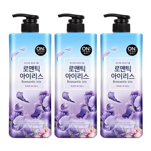 온더바디 플라워 로맨틱 아이리스 약산성 퍼퓸 바디워시, 900g, 3개