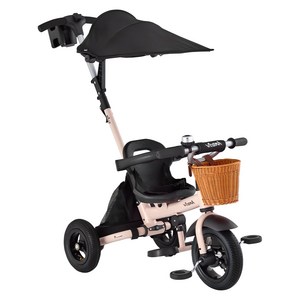 삼천리자전거 VITAMIN TRIKE PLUS 세발자전거 81cm + 실내보관용 휠커버 세트, 베이지, 1개