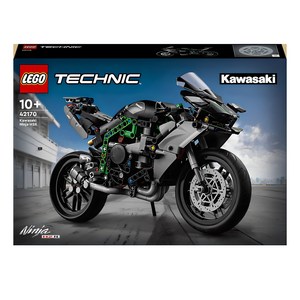 레고 테크닉 42170 Kawasaki Ninja H2R 모터사이클, 혼합 색상, 1개