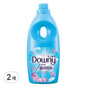 다우니 7일 지속 탈취파워 초고농축 섬유유연제 레몬 그라스와 라일락 본품, 1L, 2개