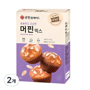 큐원 홈메이드 머핀 믹스, 300g, 2개