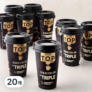 맥심 TOP 트리플 에스프레소 라떼, 300ml, 20개