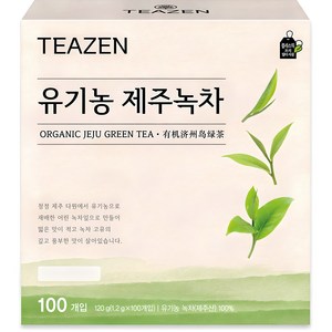 티젠 유기농 제주녹차, 1.2g, 100개입, 1개