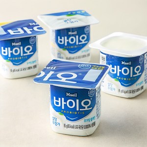 매일바이오 무가당 플레인, 85g, 4개