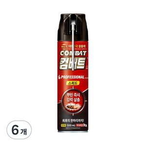 컴배트 스피드 에어졸 바퀴용, 500ml, 6개