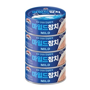 사조 마일드 참치 안심따개, 135g, 4개