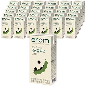 이롬 황성주 박사의 국산 두유 검은콩, 190ml, 32개