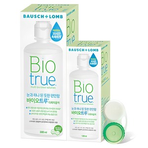 바이오트루 렌즈세정액 300ml + 120ml + 렌즈케이스 세트, 420ml, 1세트