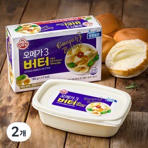 오뚜기 오메가3 버터, 180g, 2개