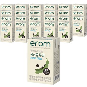 이롬 황성주 박사의 두유 검은콩 고칼슘, 140ml, 24개