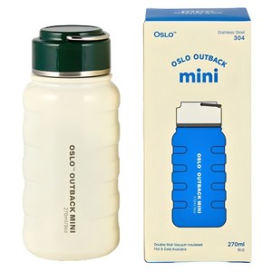 오슬로 아웃백 미니 텀블러, 270ml, 화이트, 1개