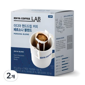 이디야커피연구소 핸드드립 커피 페르소나 블렌드, 8g, 7개입, 2개